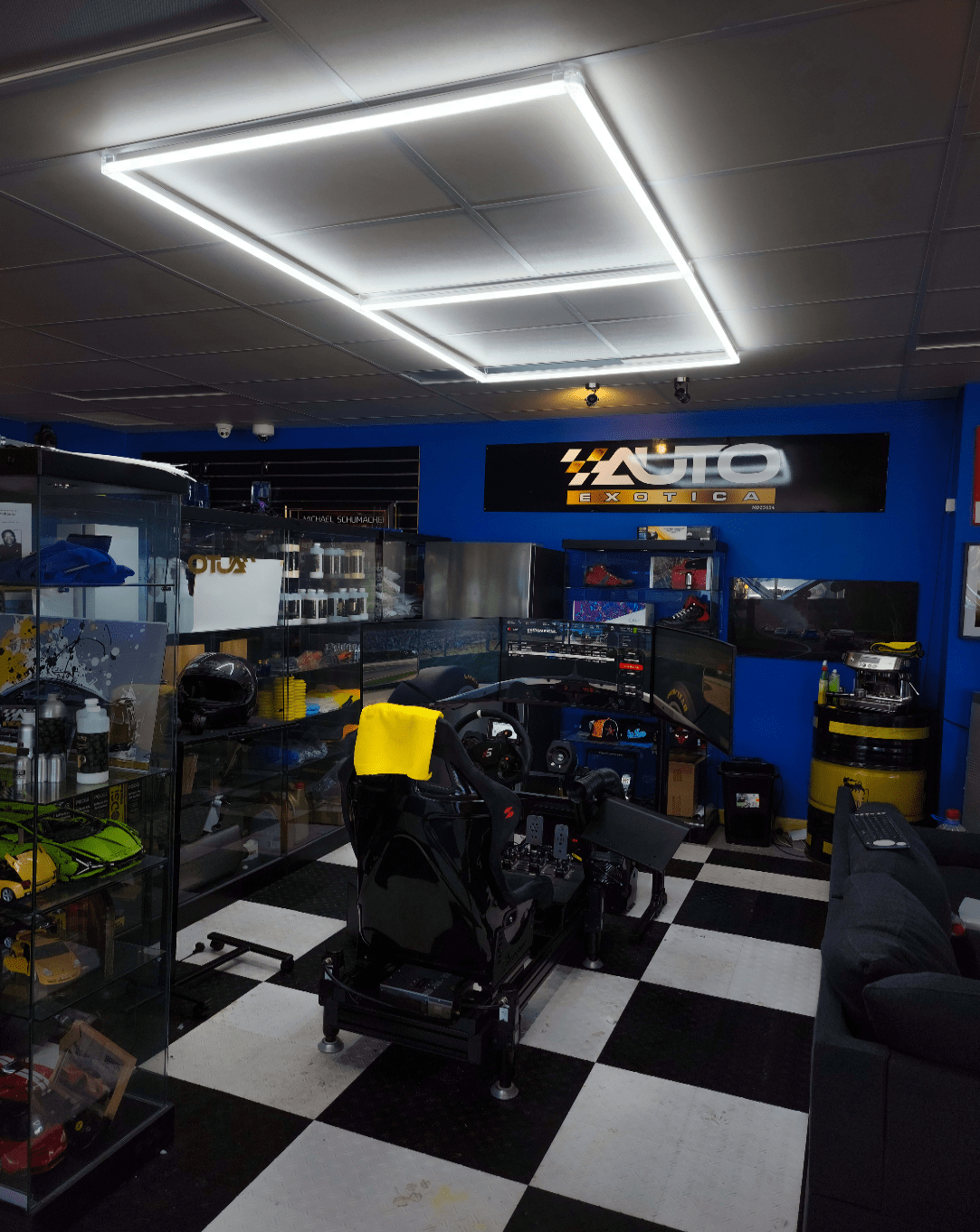 Showroom / Garage modular LED Grid Nano Lighting - Type T