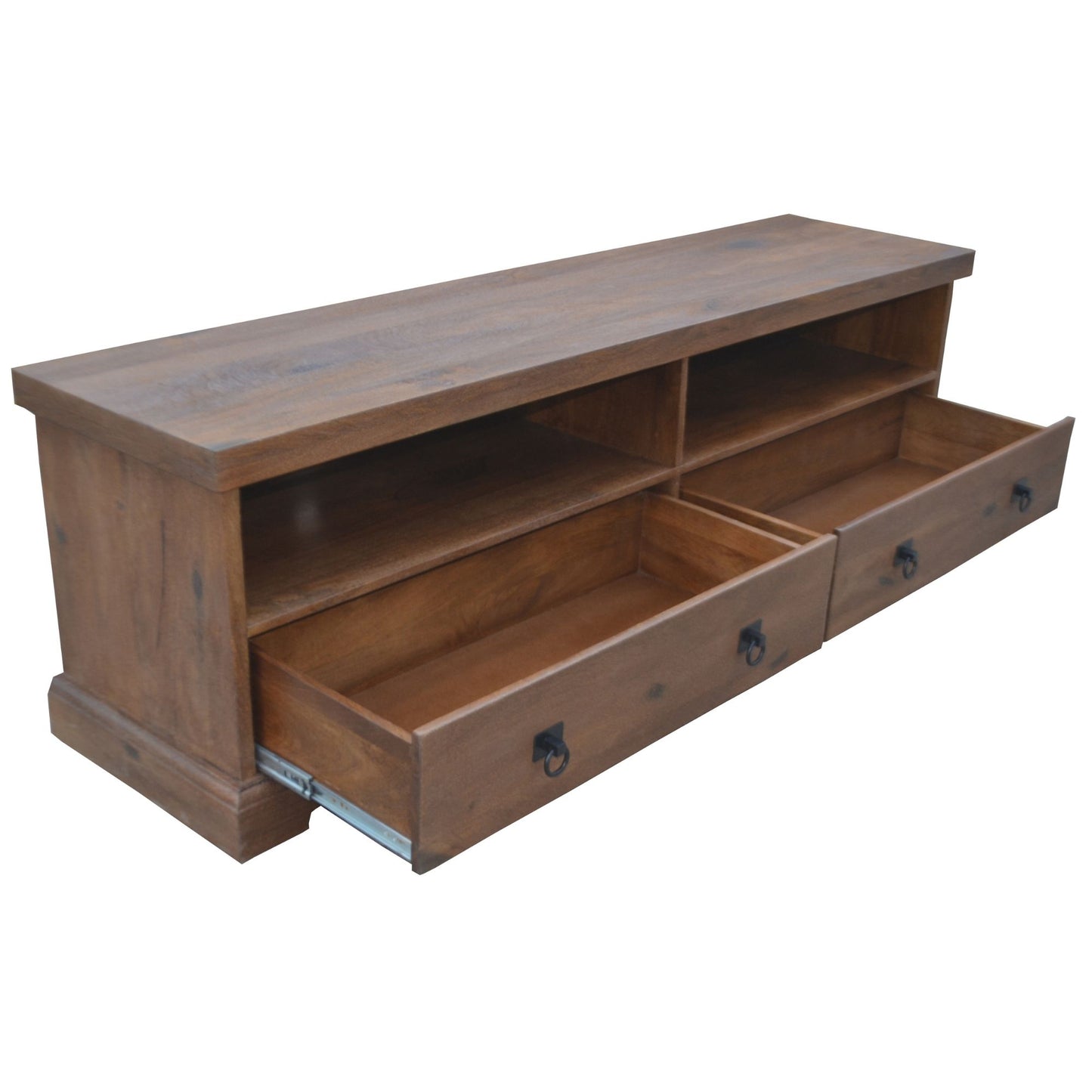 Florence ETU Entertainment TV Unit 180cm 2 Drawer Solid Mango Timber Wood