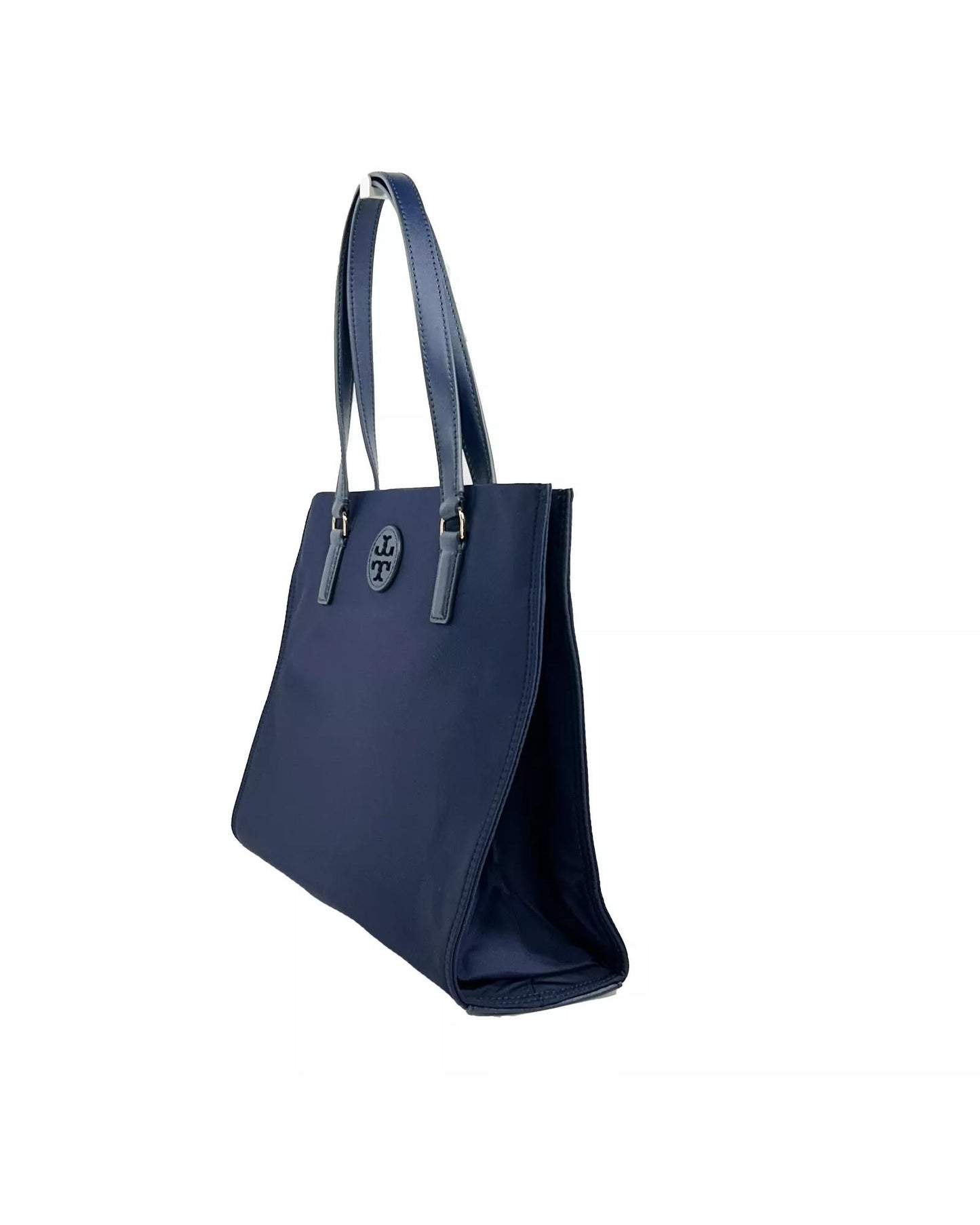 Tory Burch Women's Navy Ella Small Nylon Tote Bag Purse 160633 - One Size