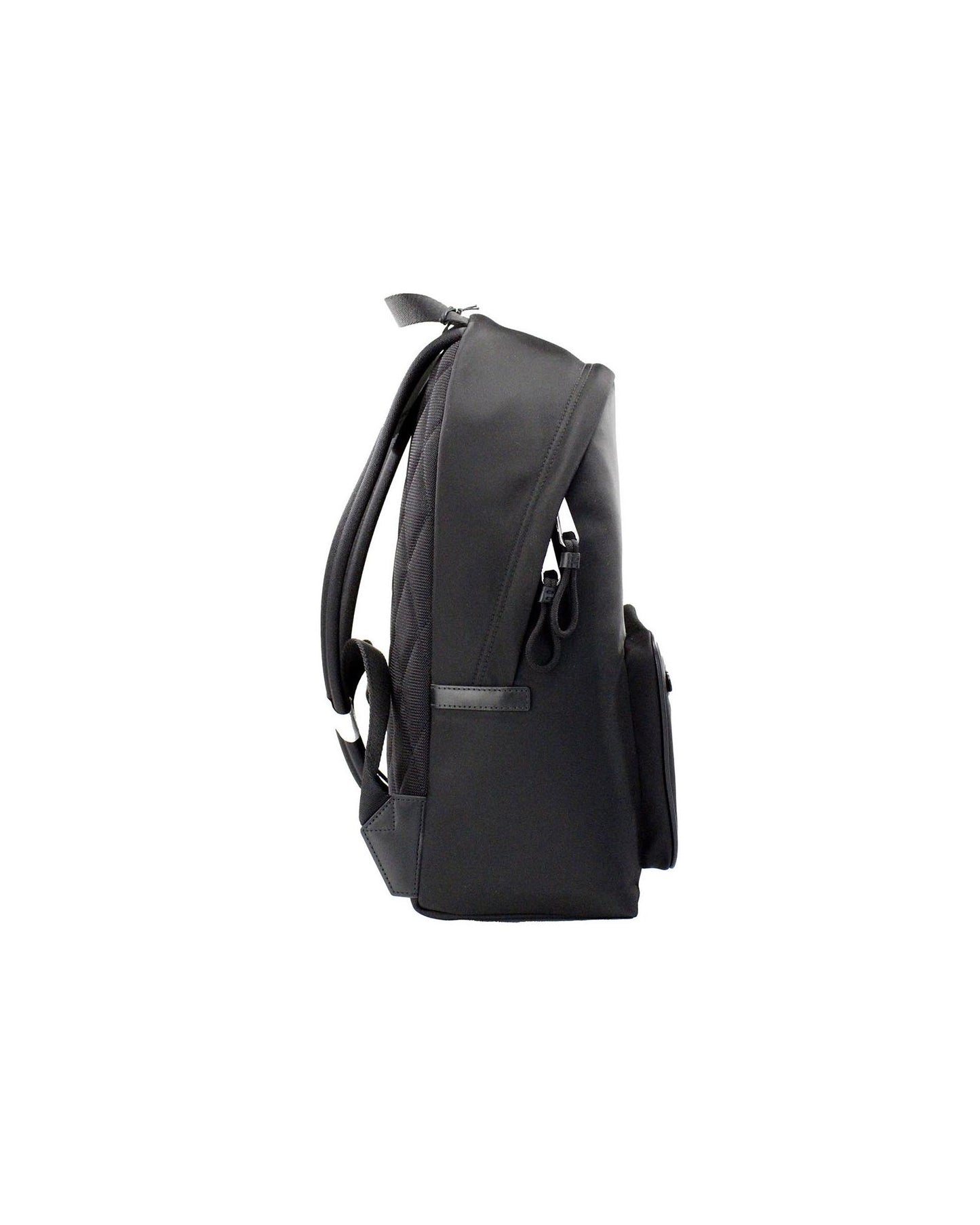 Burberry Men's Abbeydale Branded Stamp Black Nylon Backpack Shoulder Bookbag - One Size
