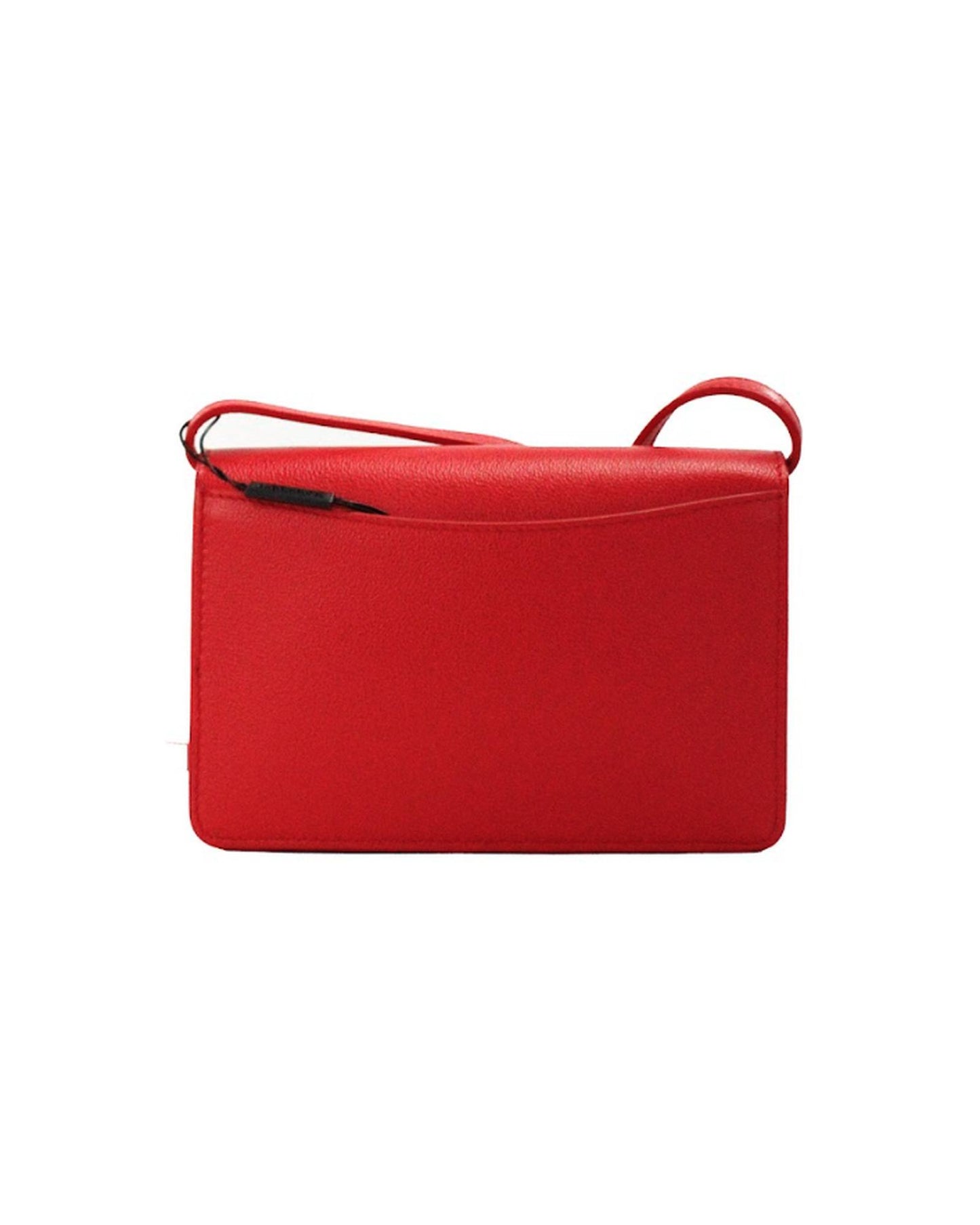 Burberry Women's Hampshire Small Red Embossed Logo Smooth Leather Crossbody Bag - One Size