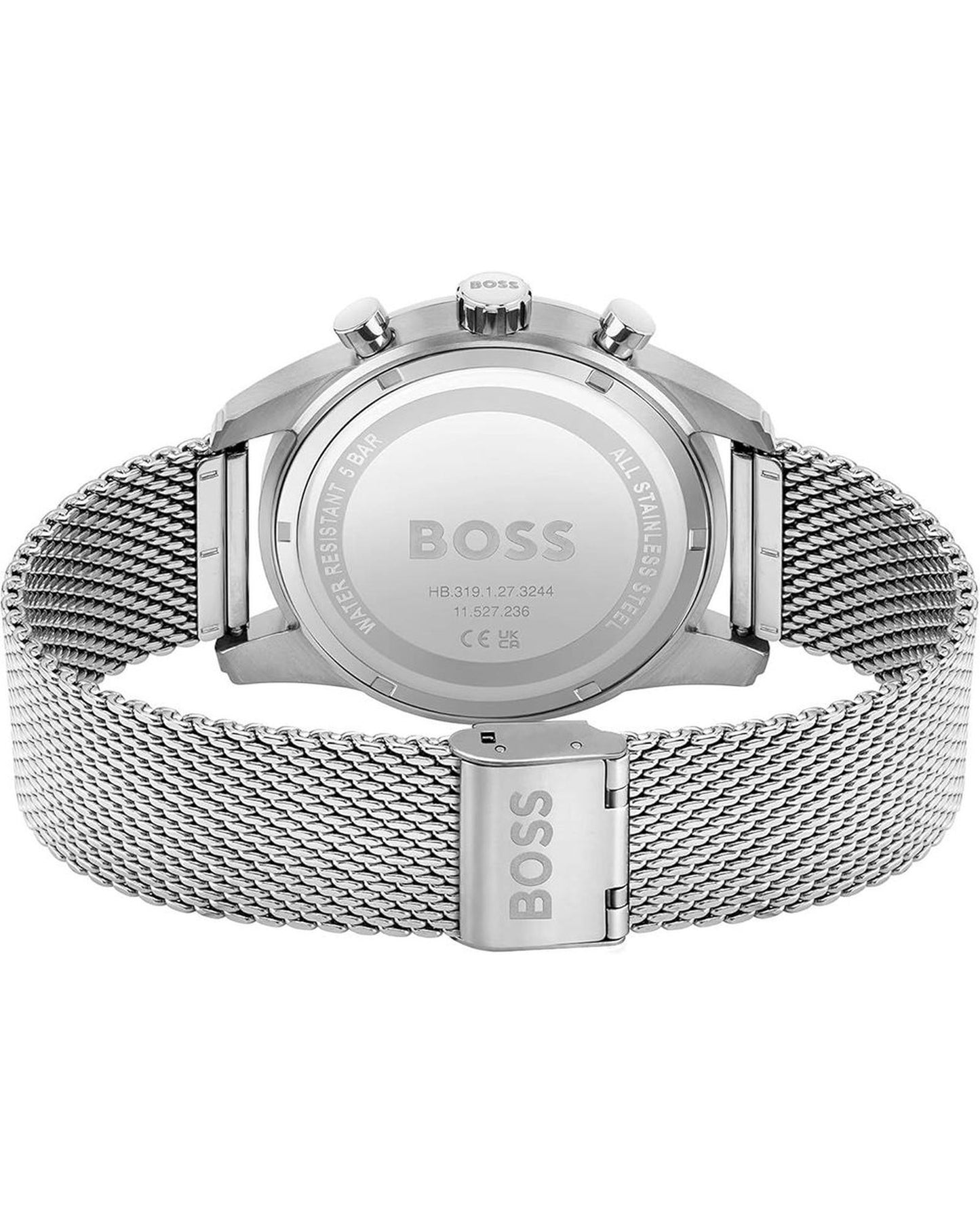 Hugo Boss Men's Silver Stainless Steel Watch - One Size