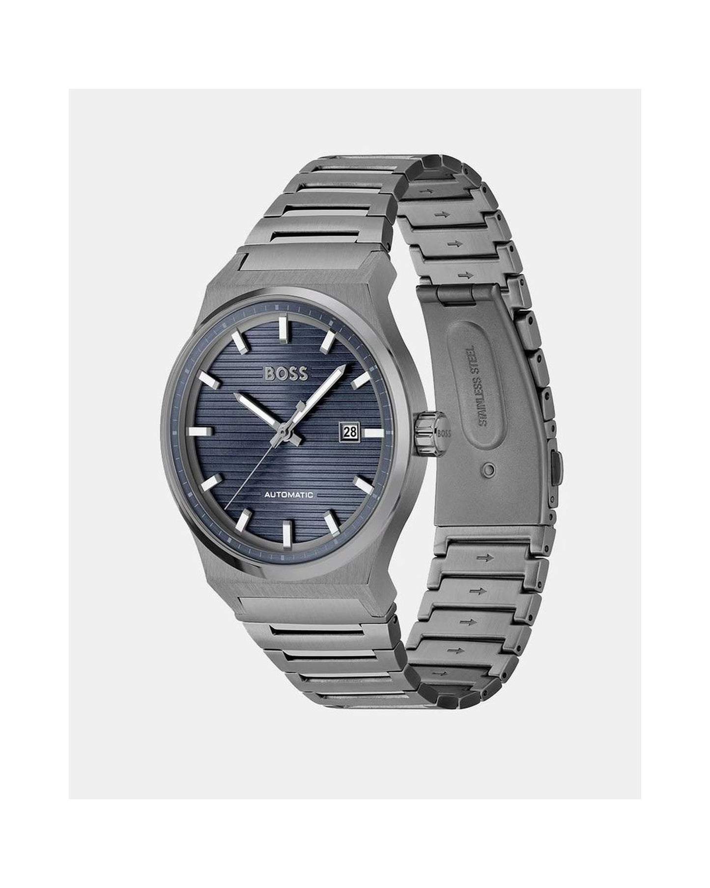Hugo Boss Men's Gray Stainless Steel Watch - One Size