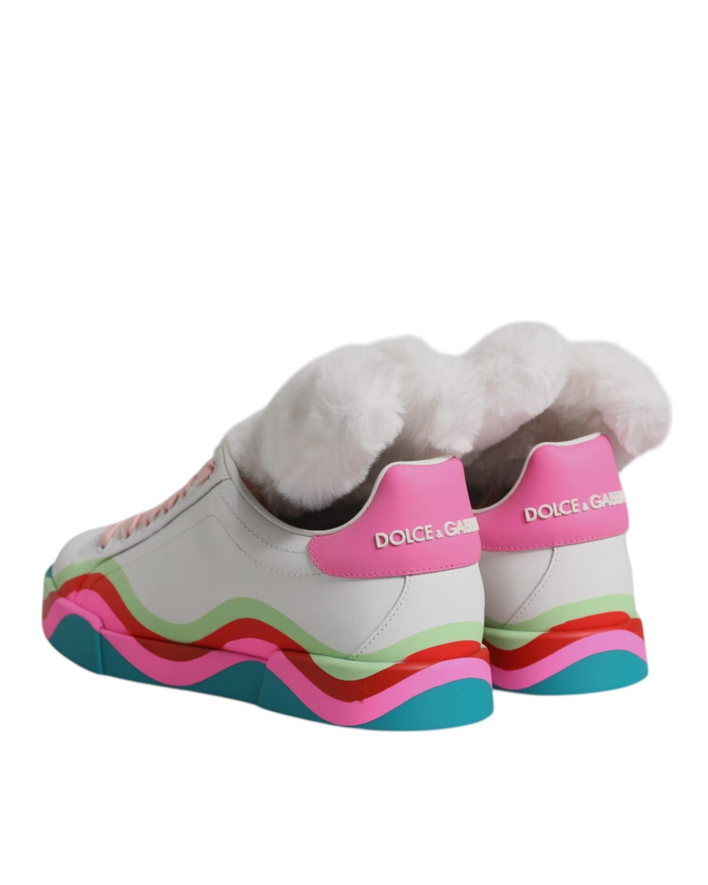 Dolce & Gabbana Women's Multicolor Low Top Trainers Sneakers Shoes - 36 EU