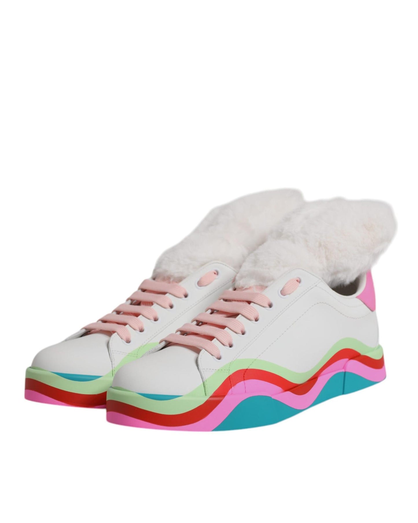 Dolce & Gabbana Women's Multicolor Low Top Trainers Sneakers Shoes - 39 EU