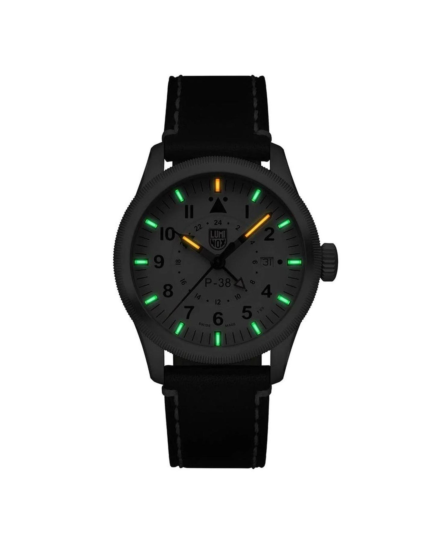 Luminox Men's Black Leather Watch - One Size