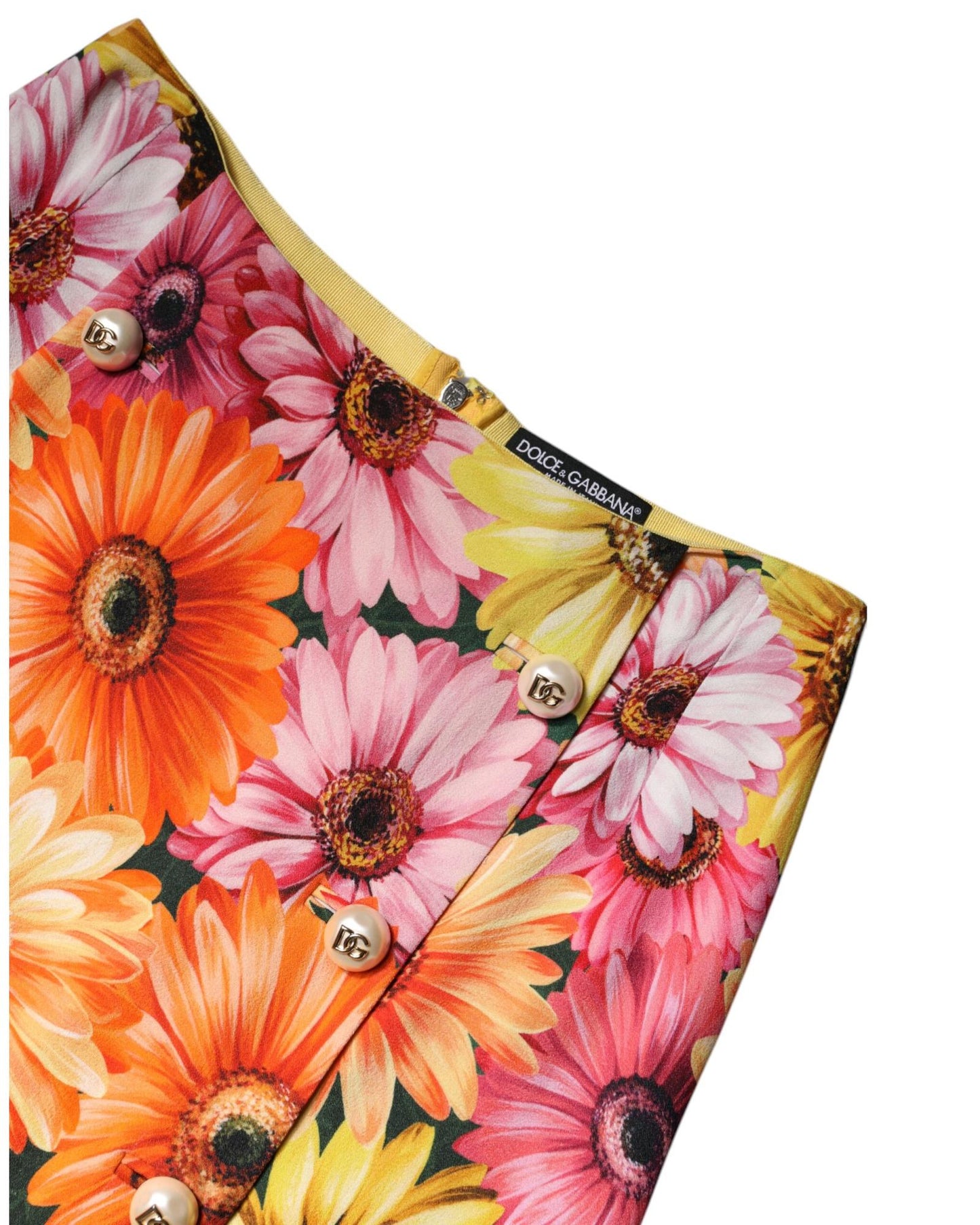 Dolce & Gabbana Women's Multicolor Floral High Waist Mini Skirt - 38 IT