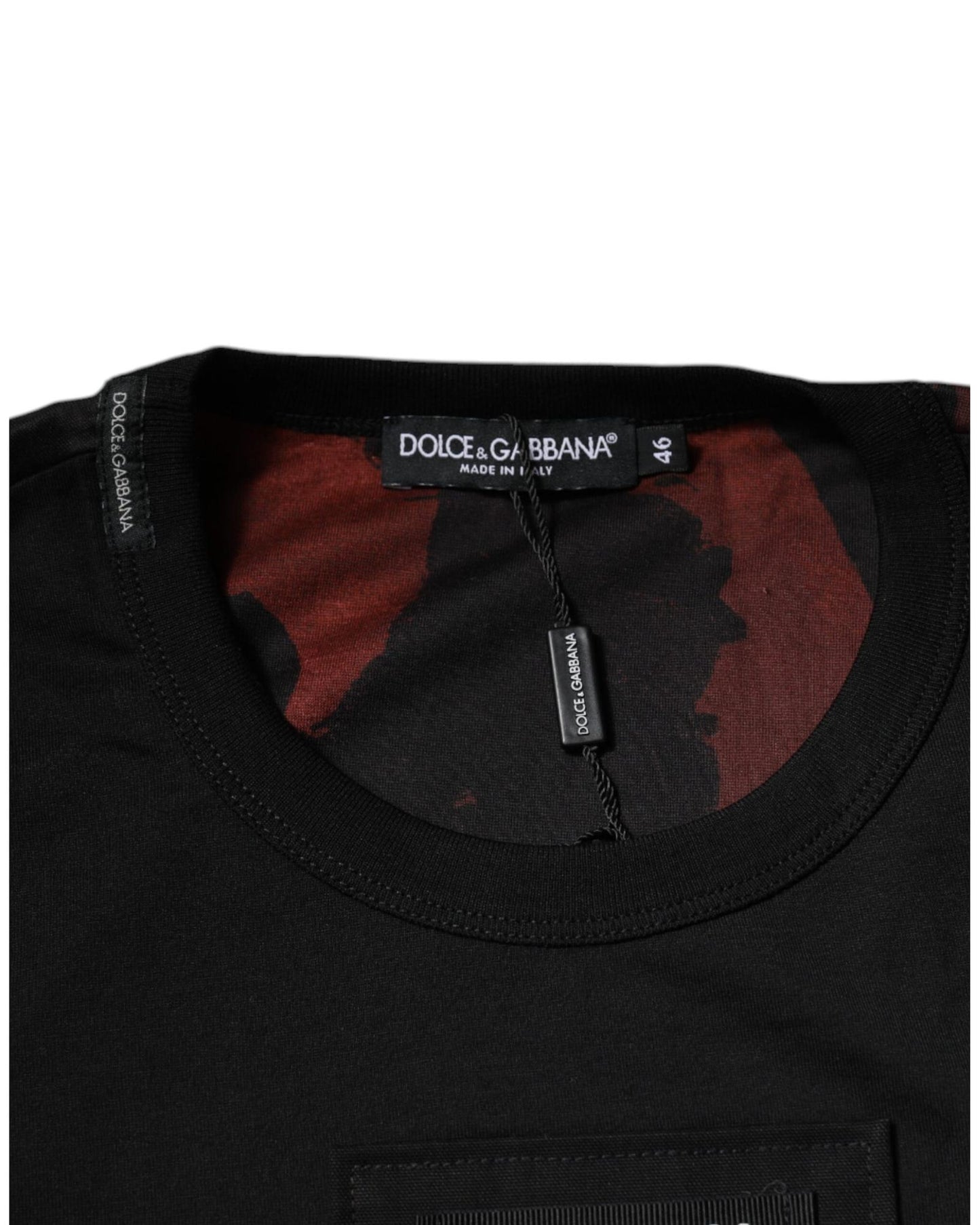 Dolce & Gabbana Men's Multicolor Camouflage Crew Neck T-shirt - 46 IT
