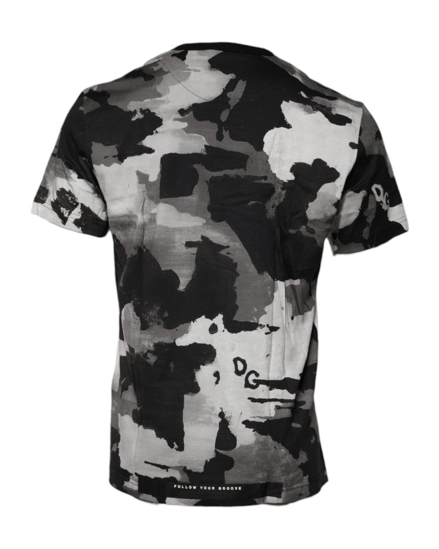 Dolce & Gabbana Men's Multicolor Camouflage Crew Neck T-shirt - 48 IT