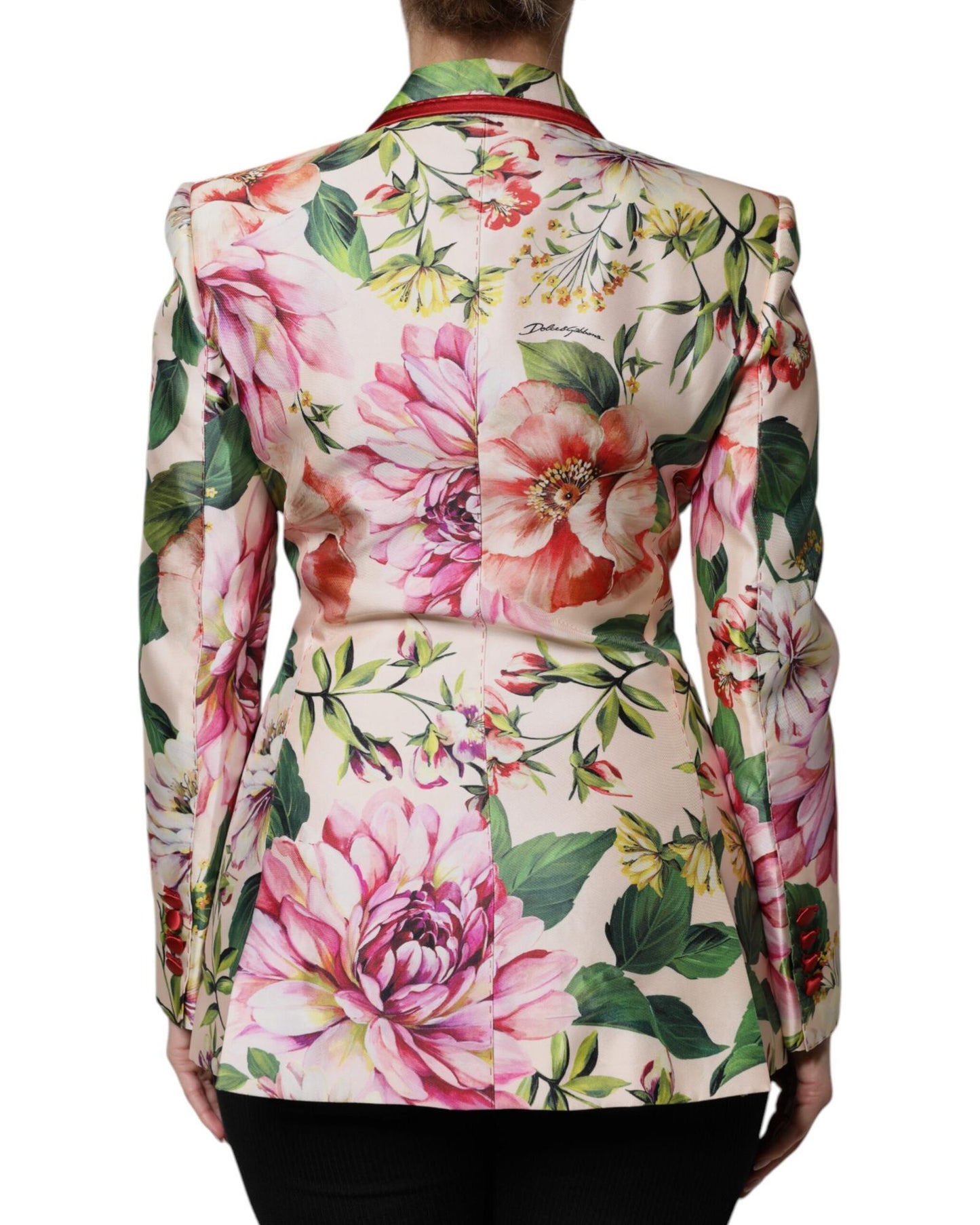 Dolce & Gabbana Women's Multicolor Floral Double Breasted Jacket - 40 IT