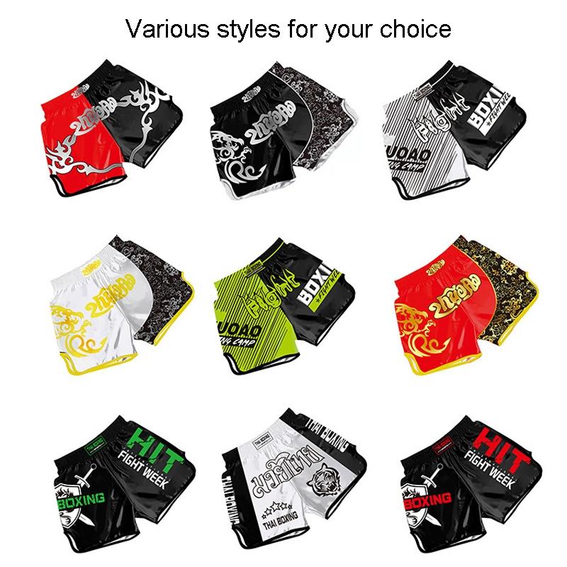 Kids Boxing Set - Sparring Shorts And Tights - Bright Green - Silvery Dragon Black - M