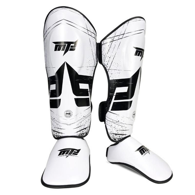 Thickened Leg Guards For Freestyle Grappling Thai Boxing And Taekwondo - Red