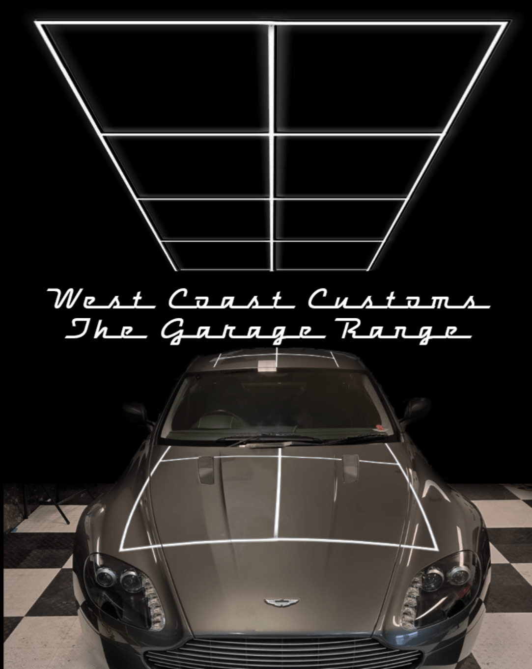 Showroom / Garage modular LED Grid Dimension Lighting Type T+ (Single Garage)