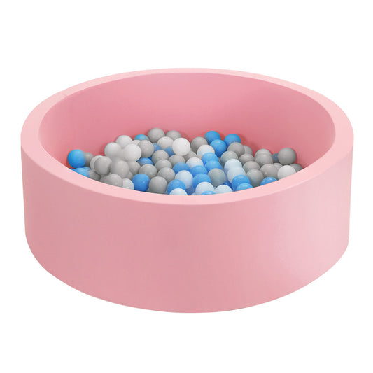 Keezi Kids Ball Pit 90x30cm Ocean Foam Barrier Toys Children Pink