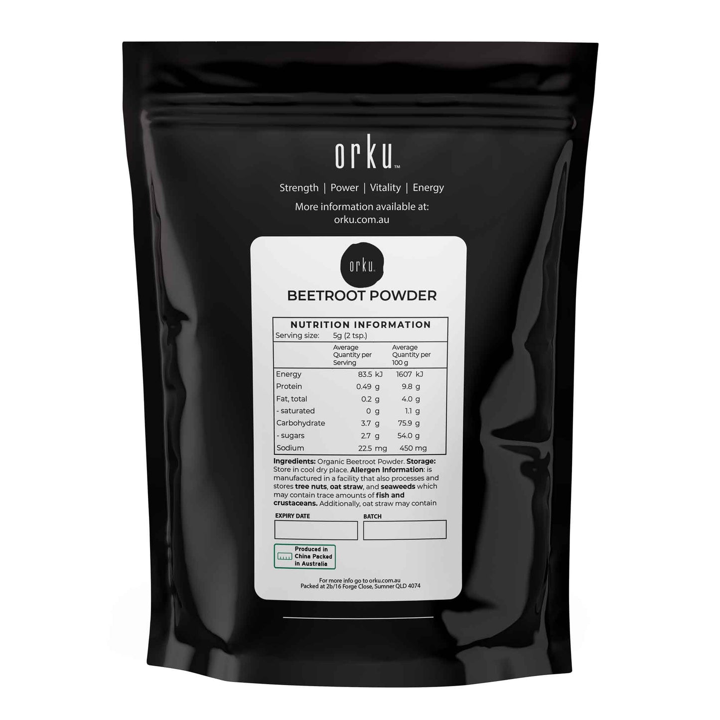1Kg Organic Beetroot Powder Superfood Beet Root Supplement Beta Vulgaris