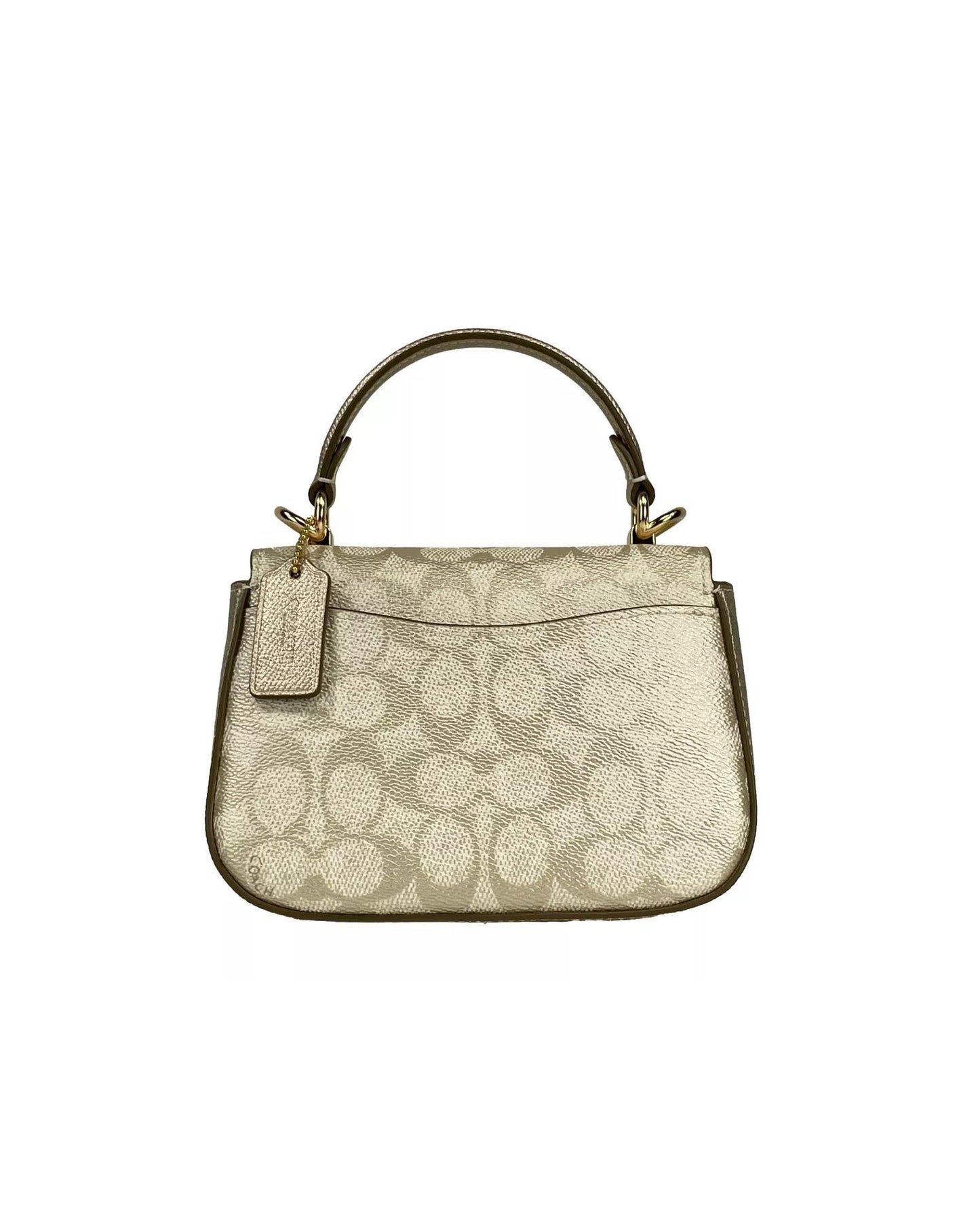 COACH Women's Lysa Top Handle Bag Crossbody Champagne Gold - One Size