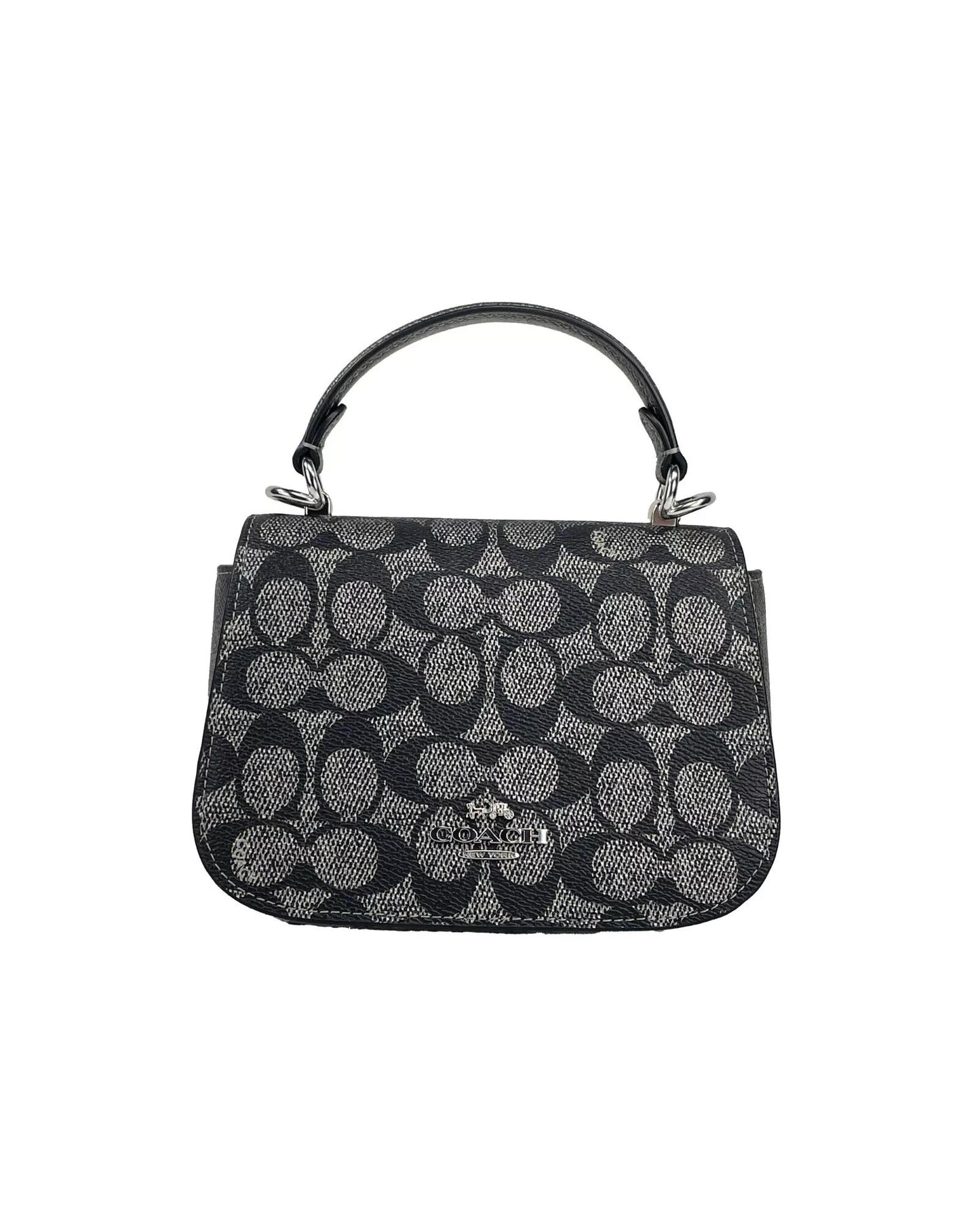COACH Women's Lysa Top Handle Bag Crossbody Gun Metal - One Size