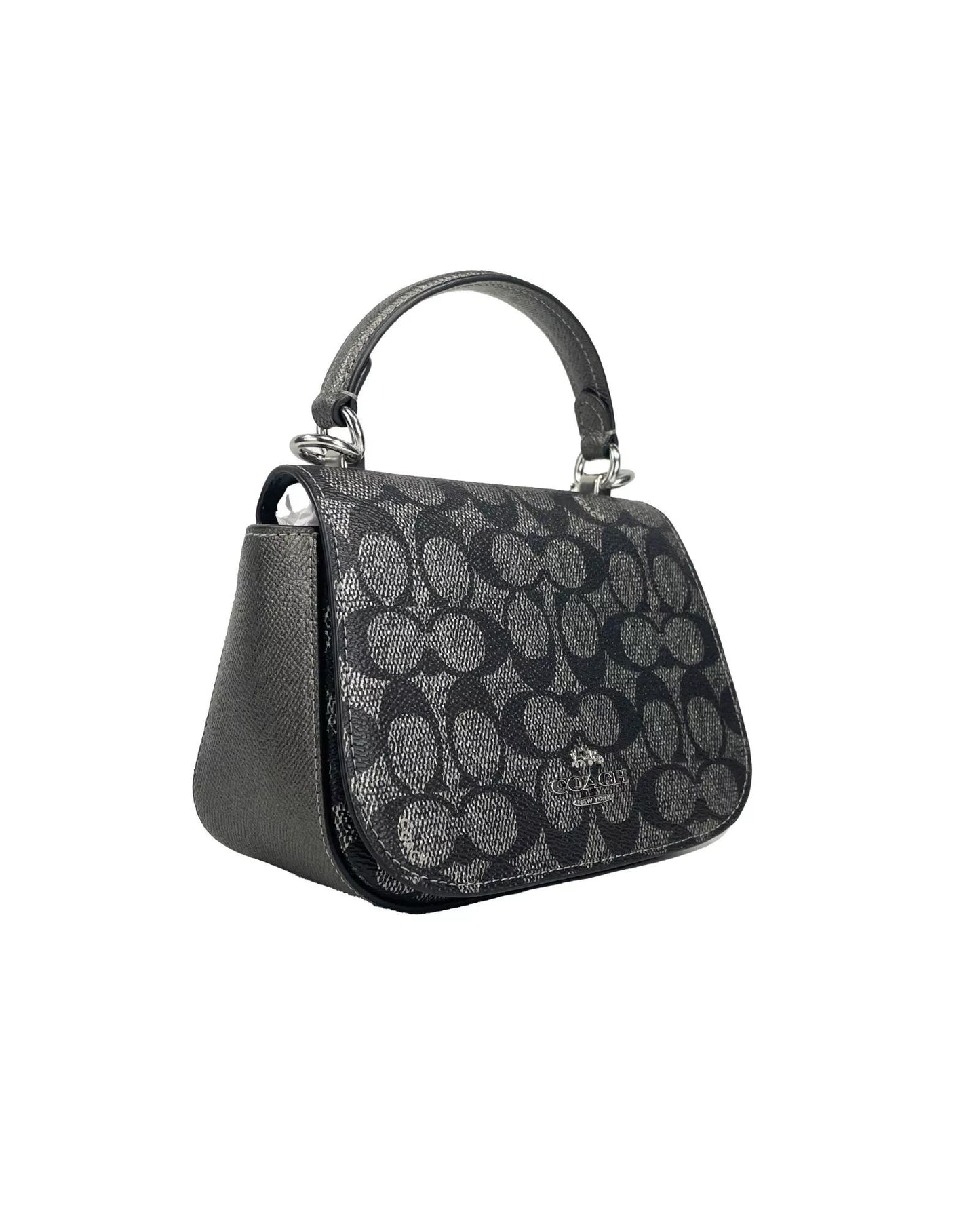 COACH Women's Lysa Top Handle Bag Crossbody Gun Metal - One Size