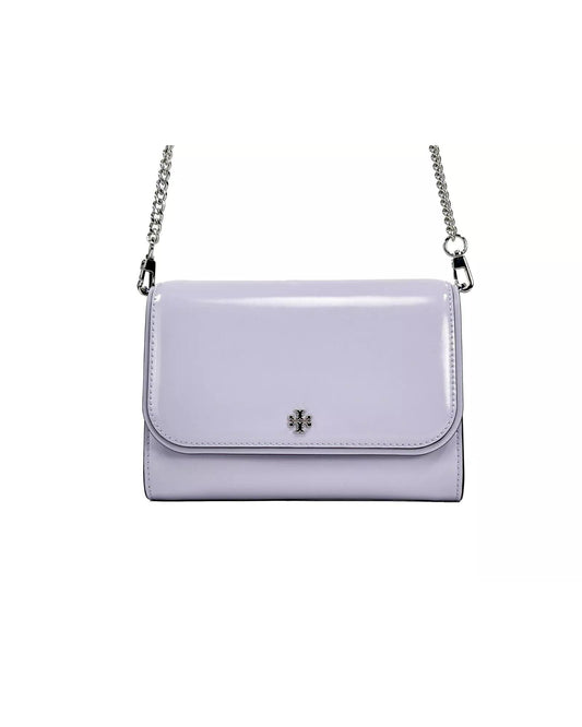 Tory Burch Women's Patent Emerson Patent Chain Wallet Crossbody Bag - One Size