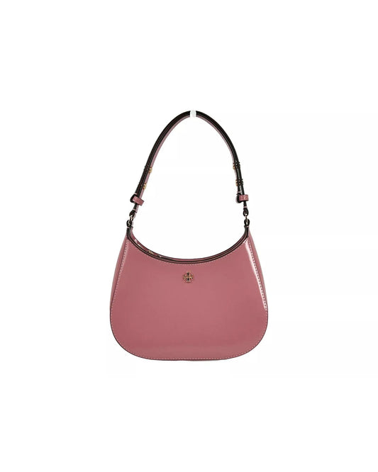 Tory Burch Women's Patent Emerson Small Shoulder Bag Purse Pink - One Size