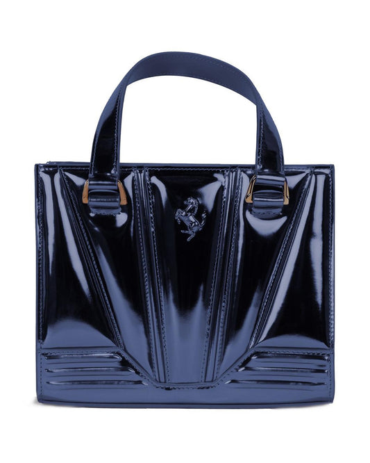 Ferrari Women's Blue Leather Handbag - One Size