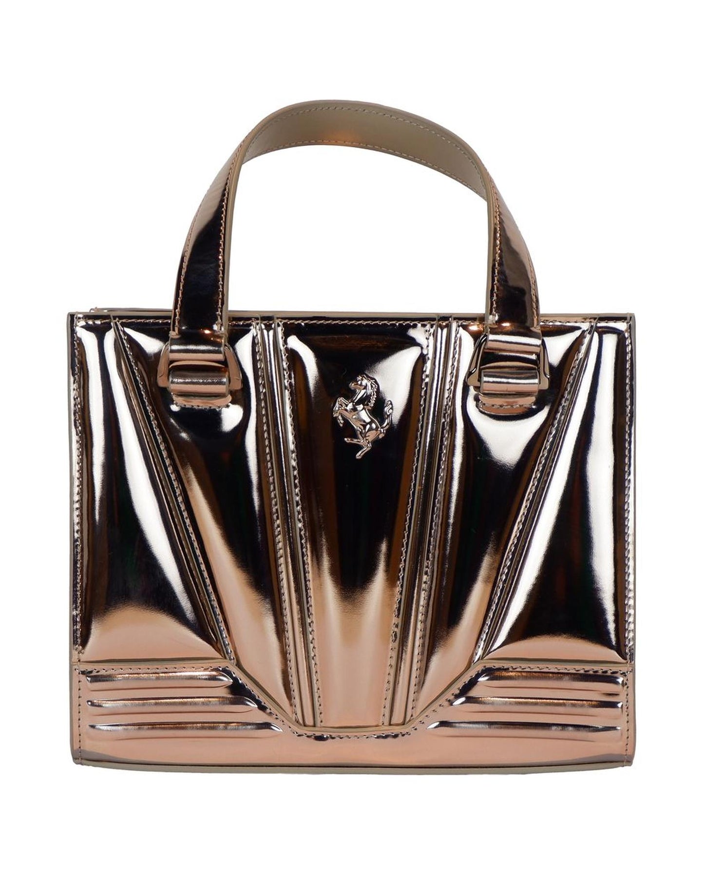 Ferrari Women's Gray Leather Handbag - One Size
