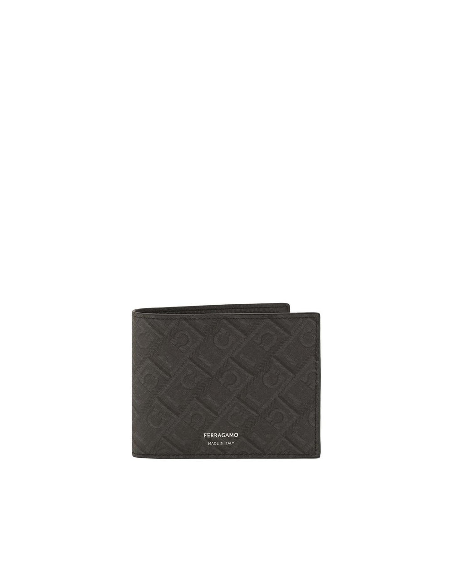 Ferragamo Men's Gancini pattern leather Wallet - One Size