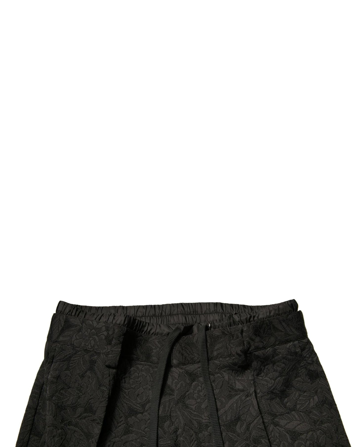 Dolce & Gabbana Men's Black Brocade Polyester Skinny  Dress Pants - 44 IT